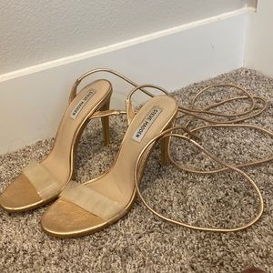 Steve Madden Laceup Heels (RoseGold)